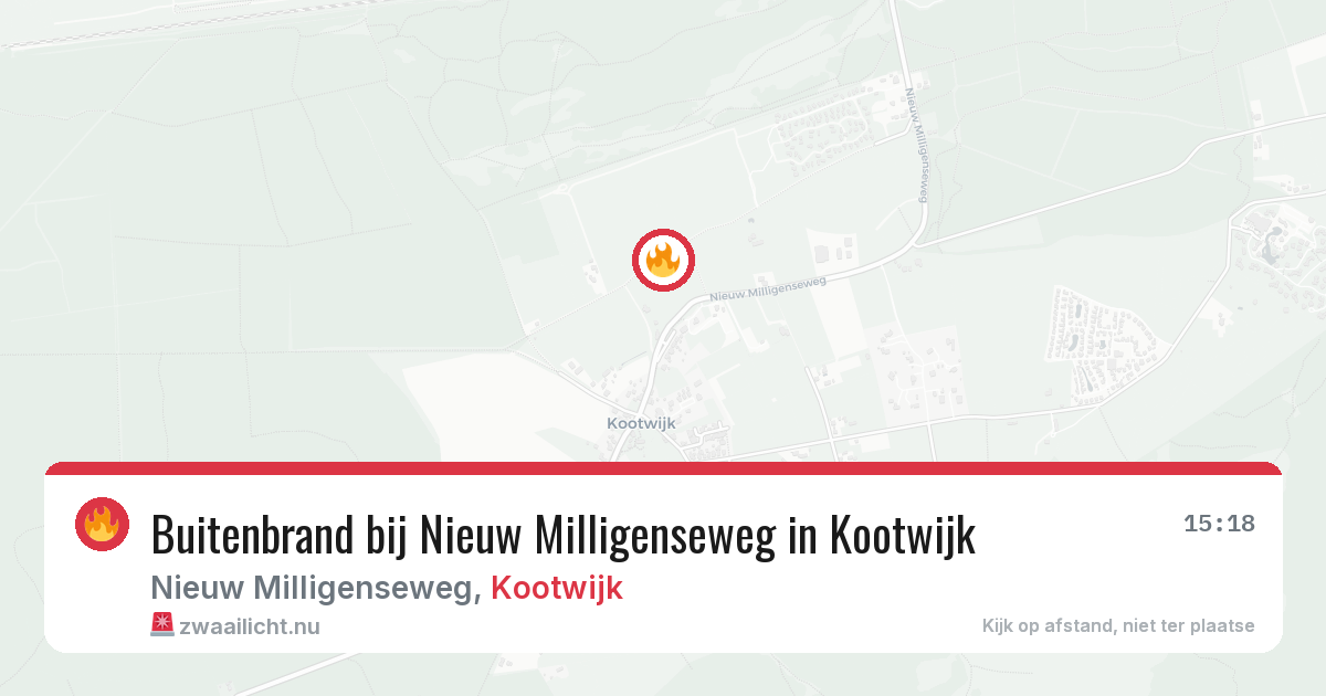 Buitenbrand bij Nieuw Milligenseweg in Kootwijk — 1 mei 2026