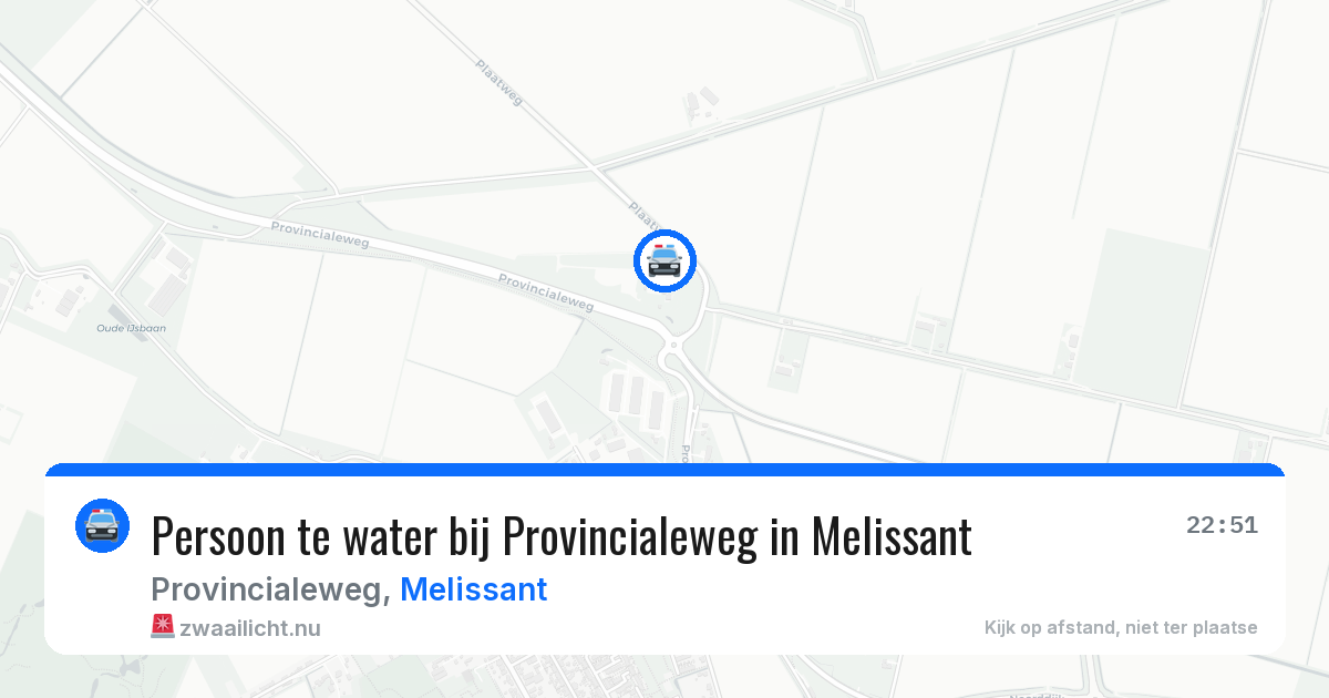 Persoon te water bij Provincialeweg in Melissant — 27 mrt 2026