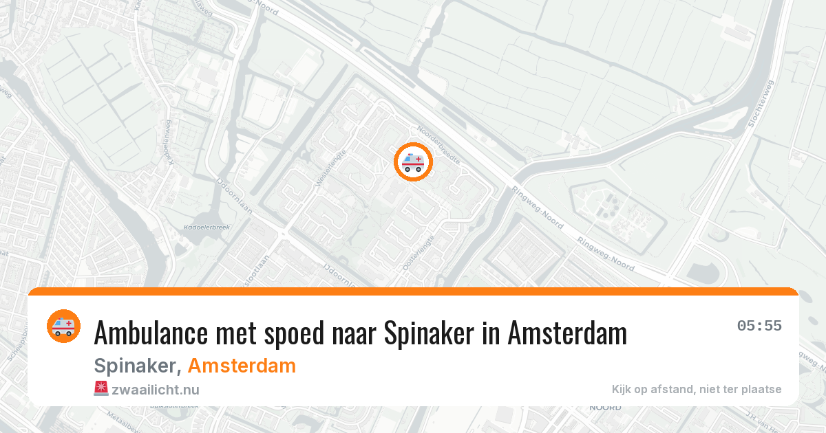 Ambulance met spoed naar Spinaker in Amsterdam — 30 mrt 2026