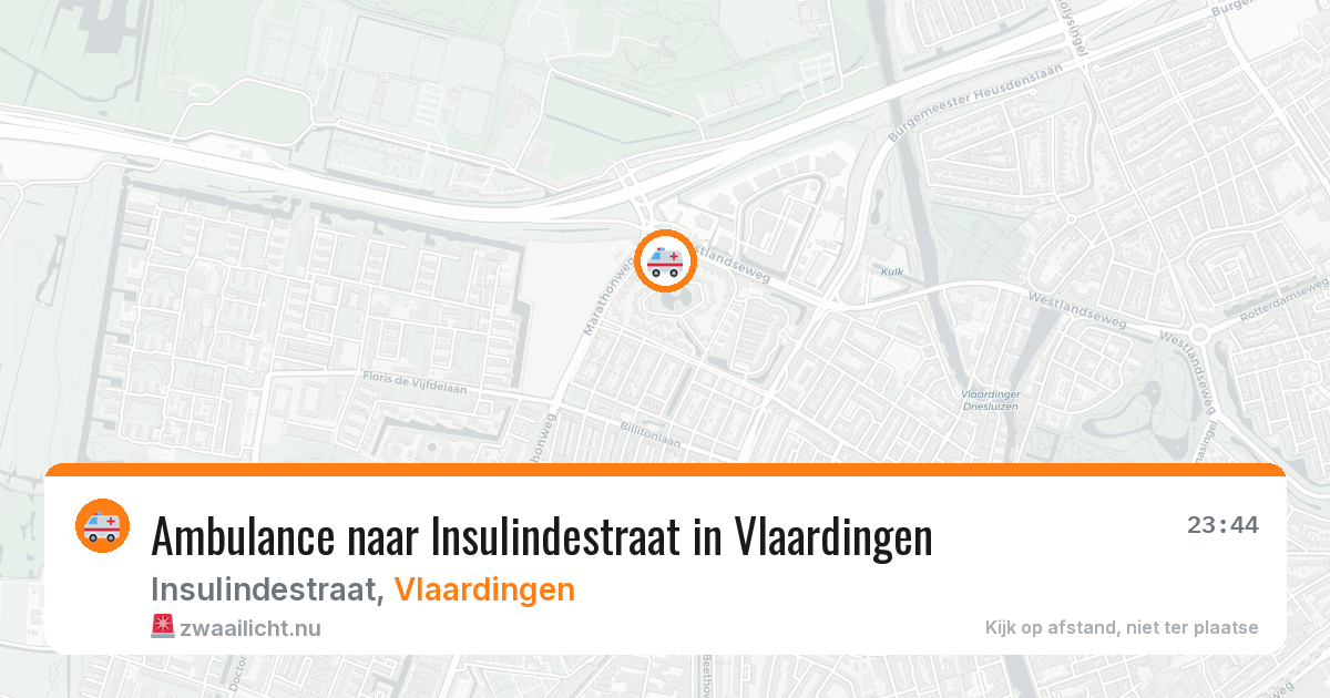 Ambulance naar Insulindestraat in Vlaardingen — 11 jul 2026
