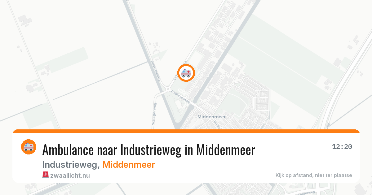 Ambulance naar Industrieweg in Middenmeer — 5 mei 2026