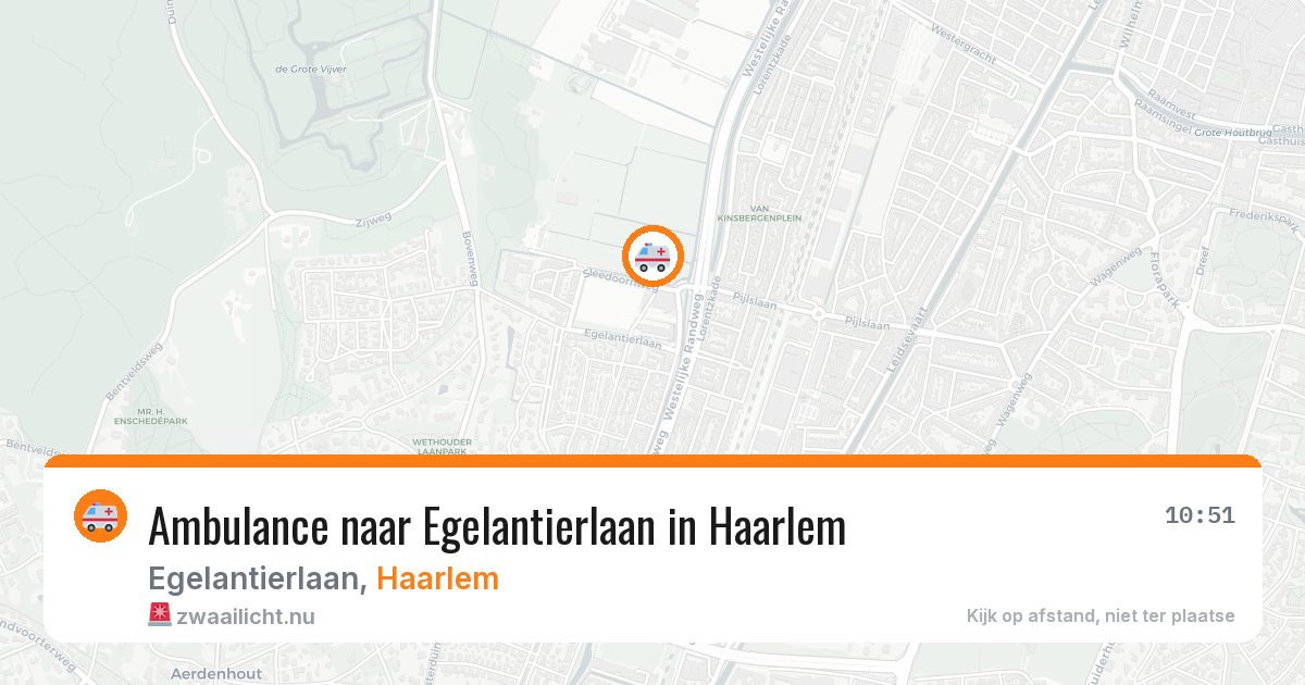 Ambulance naar Egelantierlaan in Haarlem — 22 jul 2026