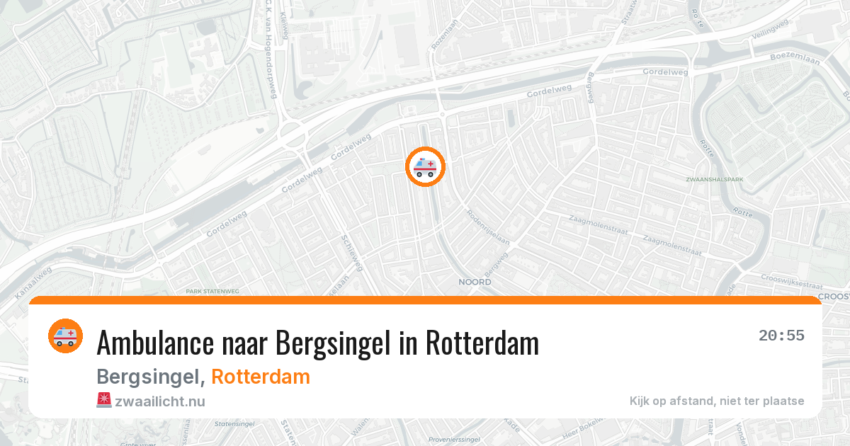 Ambulance naar Bergsingel in Rotterdam — 16 jul 2026