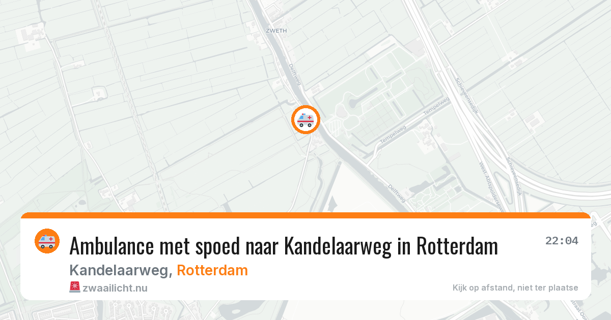 Ambulance met spoed naar Kandelaarweg in Rotterdam — 12 jul 2026