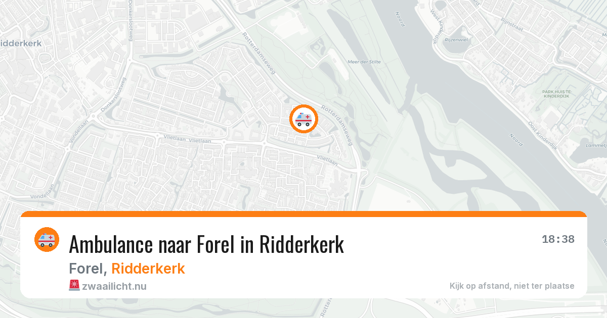 Ambulance naar Forel in Ridderkerk — 22 mrt 2026
