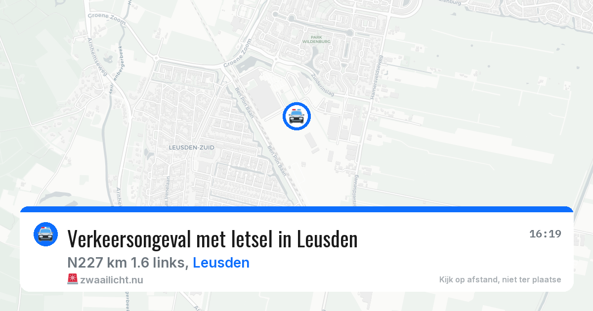 Verkeersongeval met letsel in Leusden — 23 mrt 2026