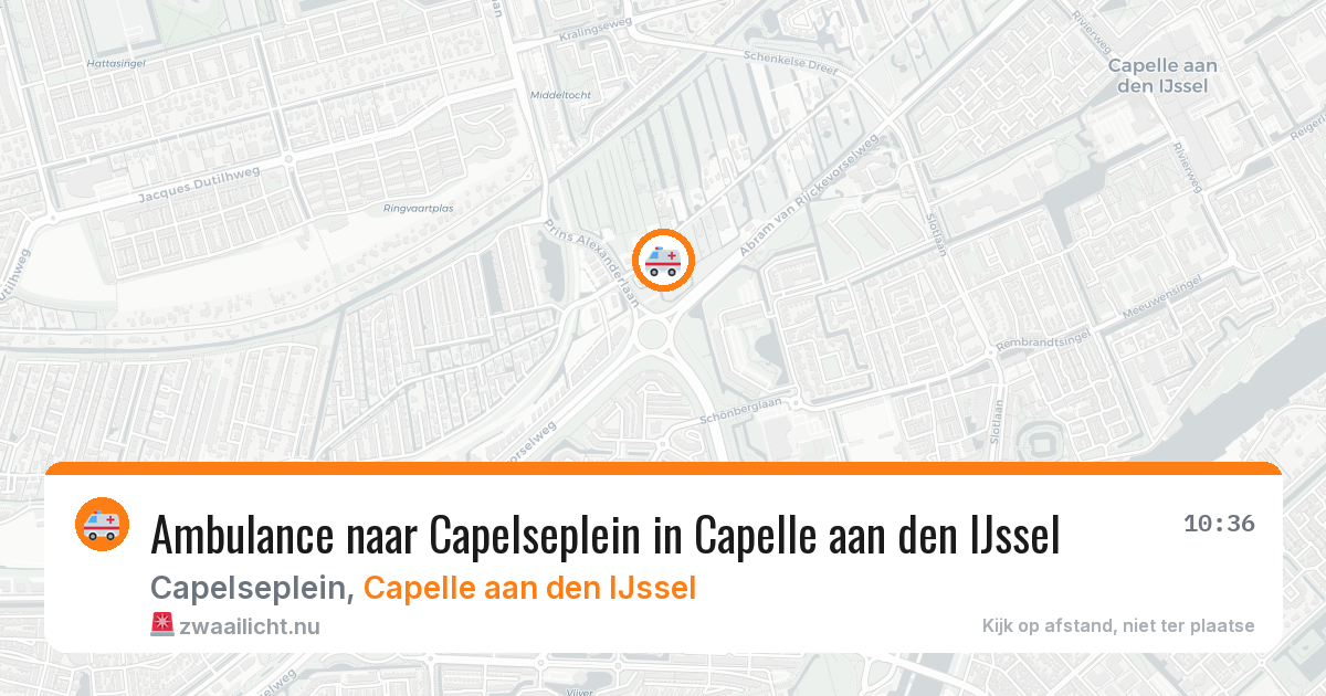 Ambulance naar Capelseplein in Capelle aan den IJssel — 15 jul 2026