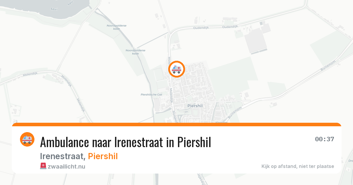 Ambulance naar Irenestraat in Piershil — 4 apr 2026