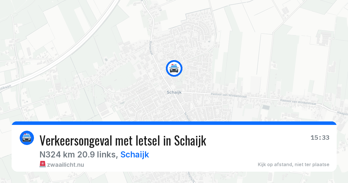 Verkeersongeval met letsel in Schaijk — 26 mei 2026