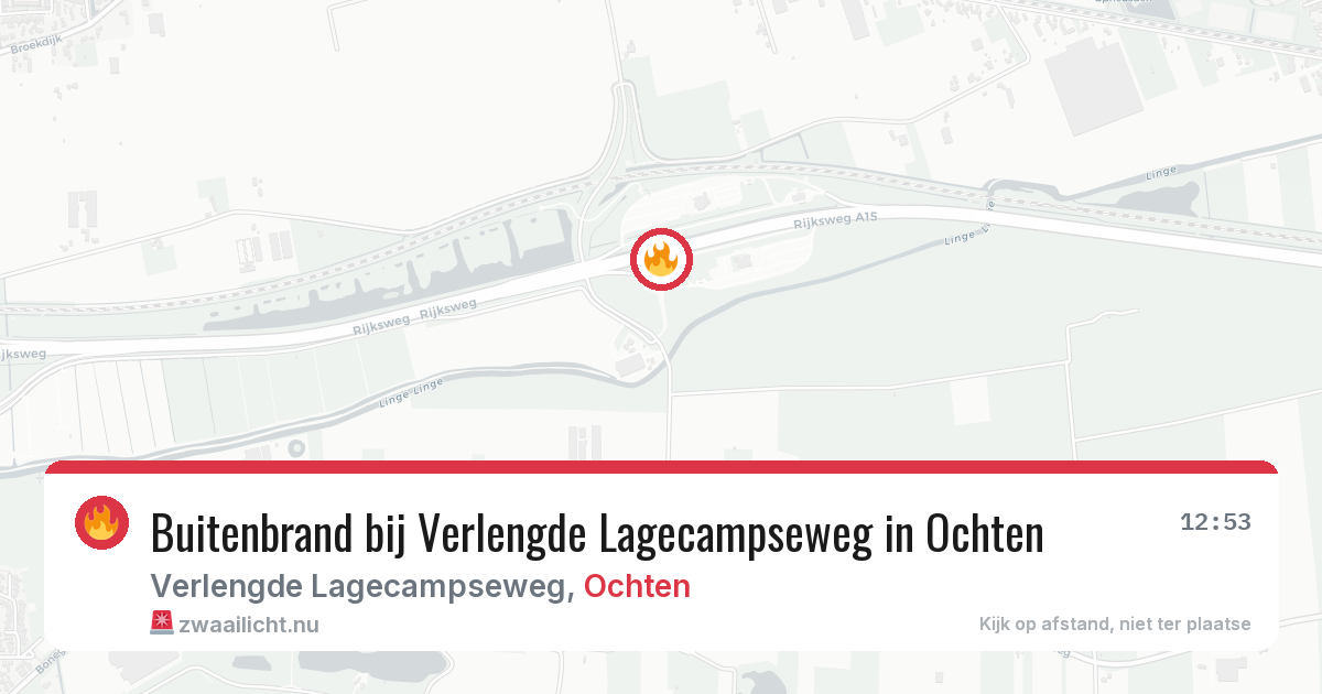 Buitenbrand bij Verlengde Lagecampseweg in Ochten — 10 mrt 2026