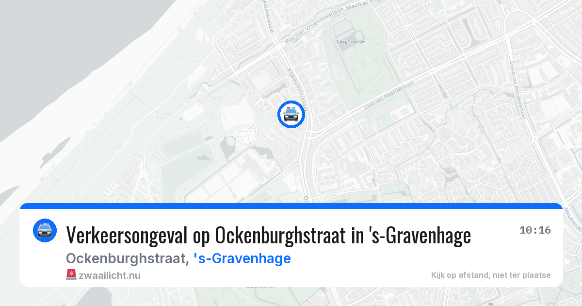 Verkeersongeval op Ockenburghstraat in 's-Gravenhage — 17 mrt 2026
