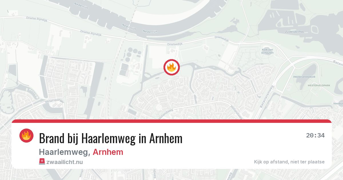 Brand bij Haarlemweg in Arnhem — 23 jul 2026