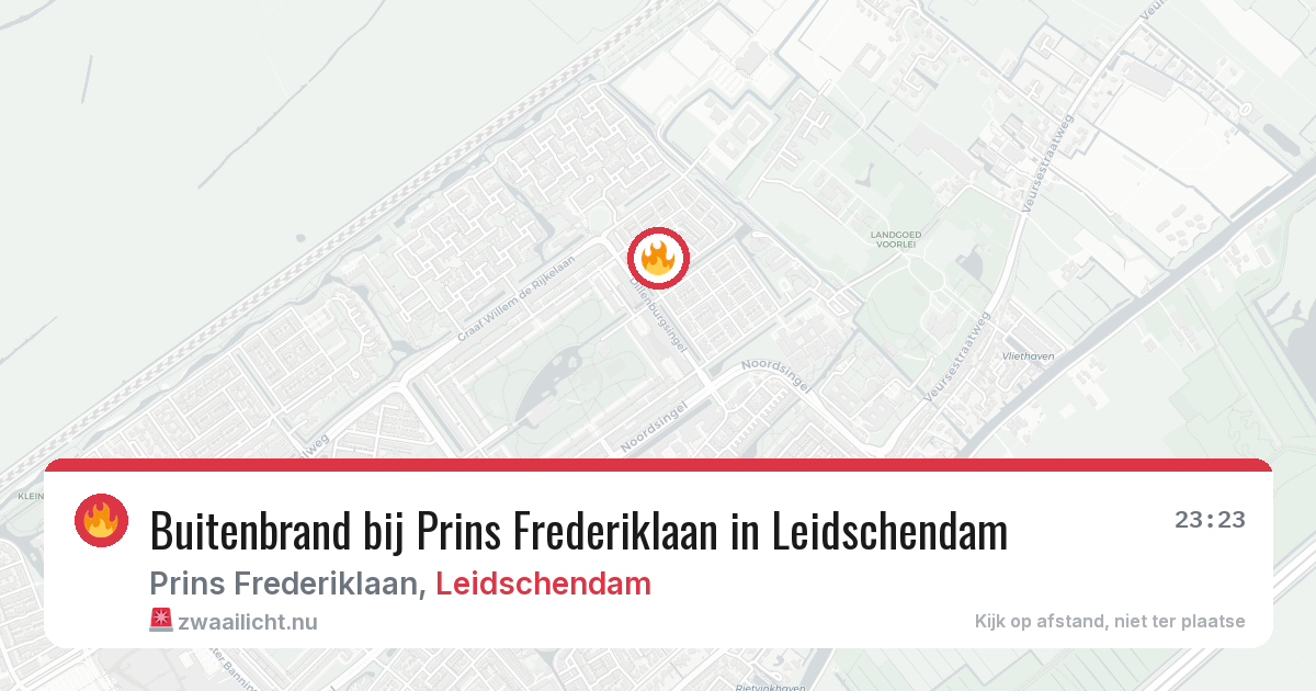 Buitenbrand bij Prins Frederiklaan in Leidschendam — 18 mei 2026