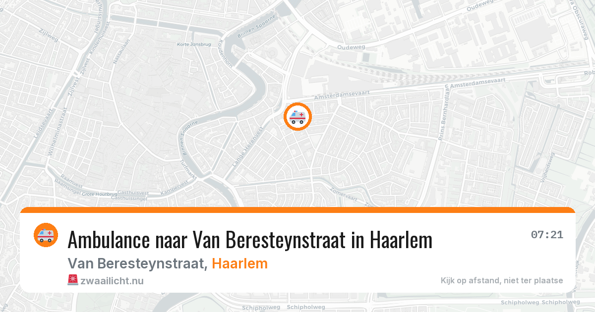 Ambulance naar Van Beresteynstraat in Haarlem — 15 mei 2026