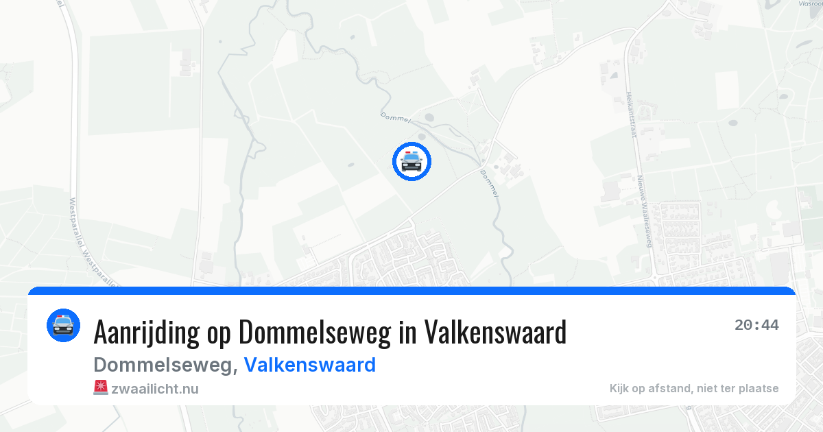 Aanrijding op Dommelseweg in Valkenswaard — 17 mrt 2026