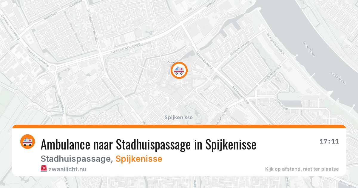 Ambulance naar Stadhuispassage in Spijkenisse — 14 mrt 2026