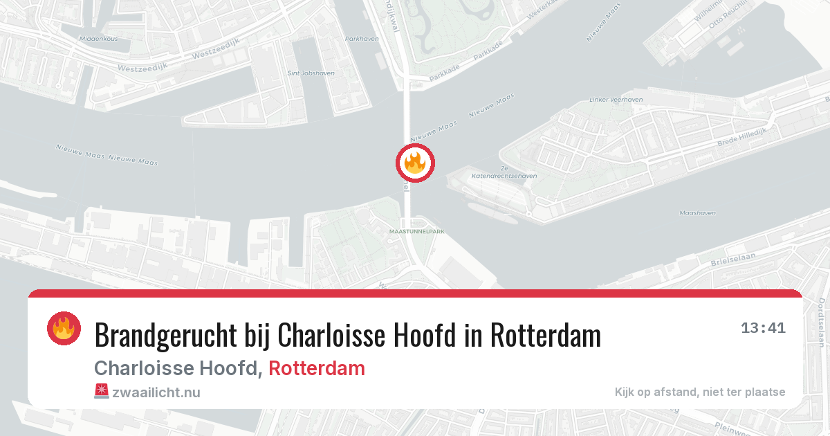 Brandgerucht bij Charloisse Hoofd in Rotterdam — 10 jul 2026