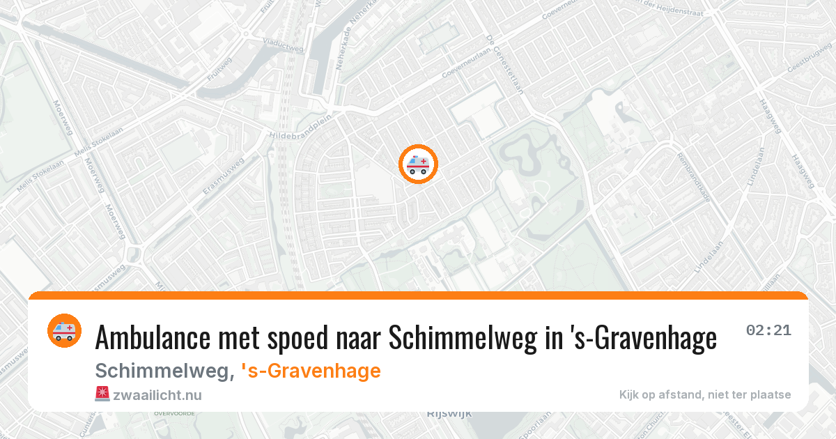 Ambulance met spoed naar Schimmelweg in 's-Gravenhage — 12 jul 2026