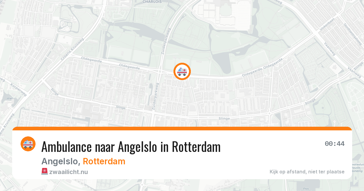 Ambulance naar Angelslo in Rotterdam — 8 jun 2026