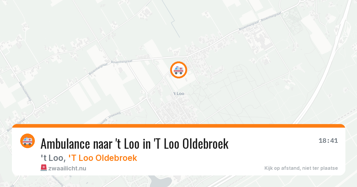 Ambulance naar 't Loo in 'T Loo Oldebroek — 17 jan 2026