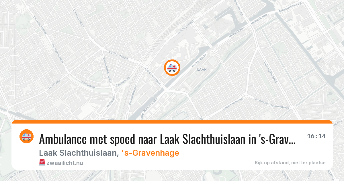Ambulance met spoed naar Laak Slachthuislaan in 's-Gravenhage — 11 feb 2026