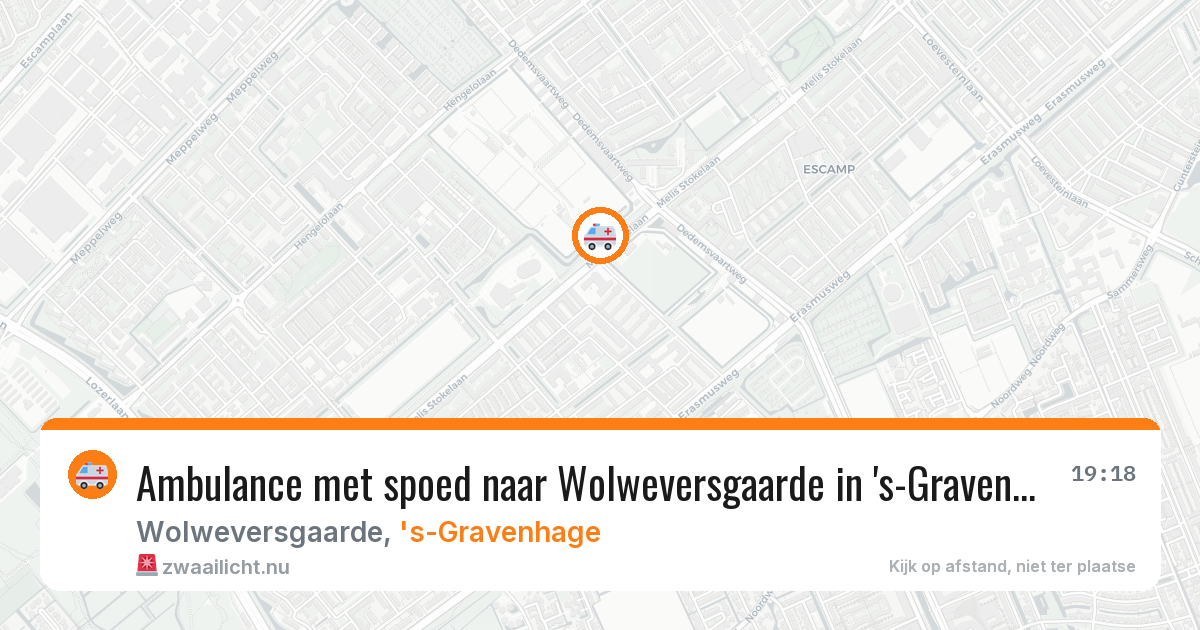 Ambulance met spoed naar Wolweversgaarde in 's-Gravenhage — 14 mei 2026