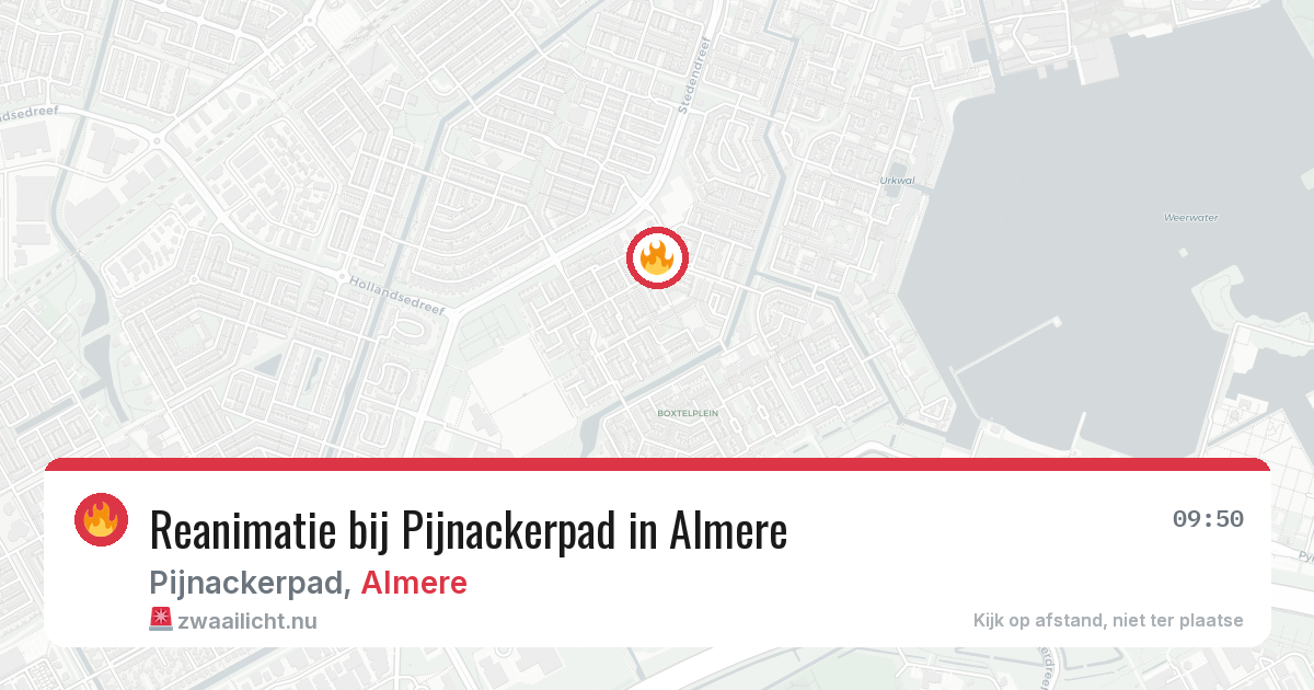 Reanimatie bij Pijnackerpad in Almere — 12 apr 2026