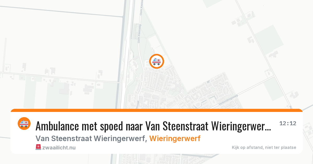 Ambulance met spoed naar Van Steenstraat Wieringerwerf in Wieringerwerf — 23 jul 2026