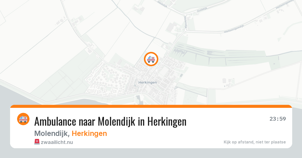 Ambulance naar Molendijk in Herkingen — 17 jul 2026