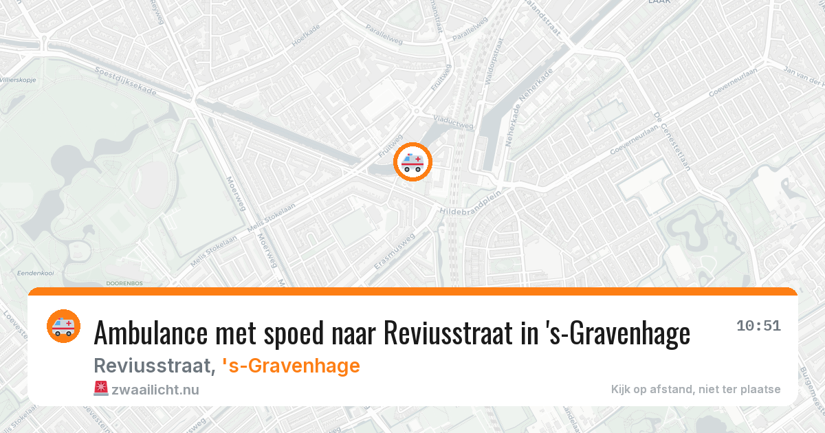 Ambulance met spoed naar Reviusstraat in 's-Gravenhage — 17 jul 2026