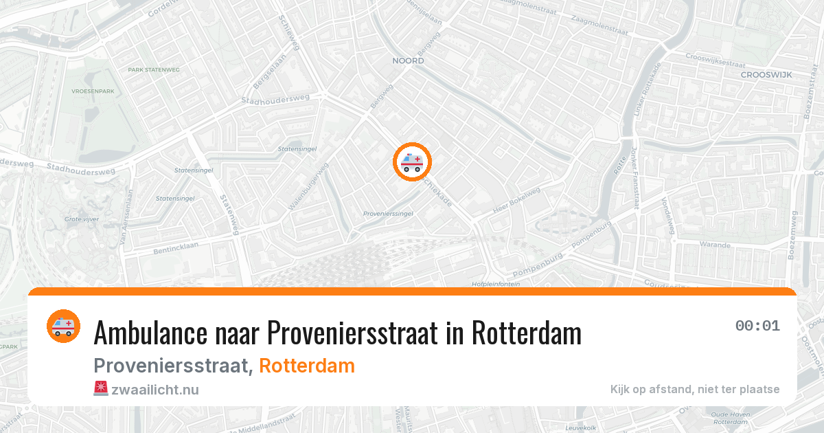 Ambulance naar Proveniersstraat in Rotterdam — 9 mei 2026