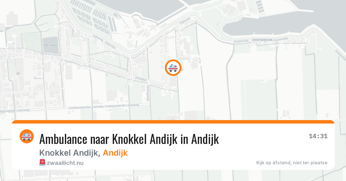 Ambulance naar Knokkel Andijk in Andijk — 17 jul 2026