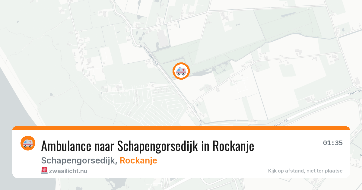 Ambulance naar Schapengorsedijk in Rockanje — 18 jul 2026