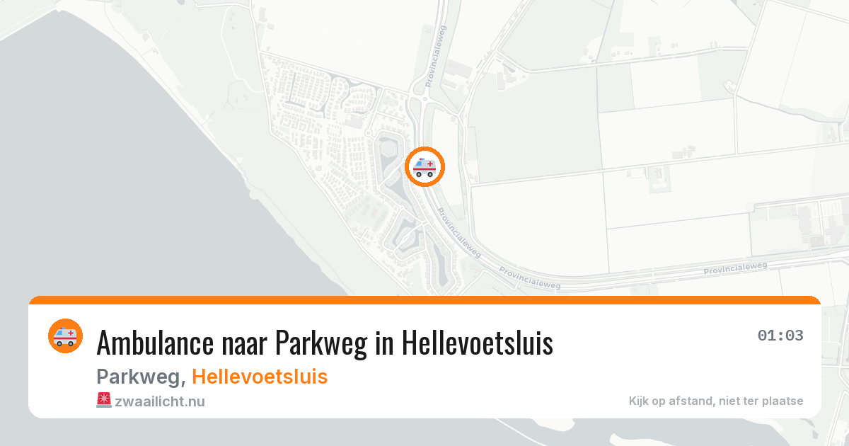 Ambulance naar Parkweg in Hellevoetsluis — 10 apr 2026