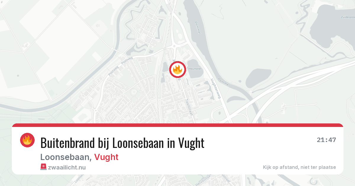 Buitenbrand bij Loonsebaan in Vught — 17 jul 2026