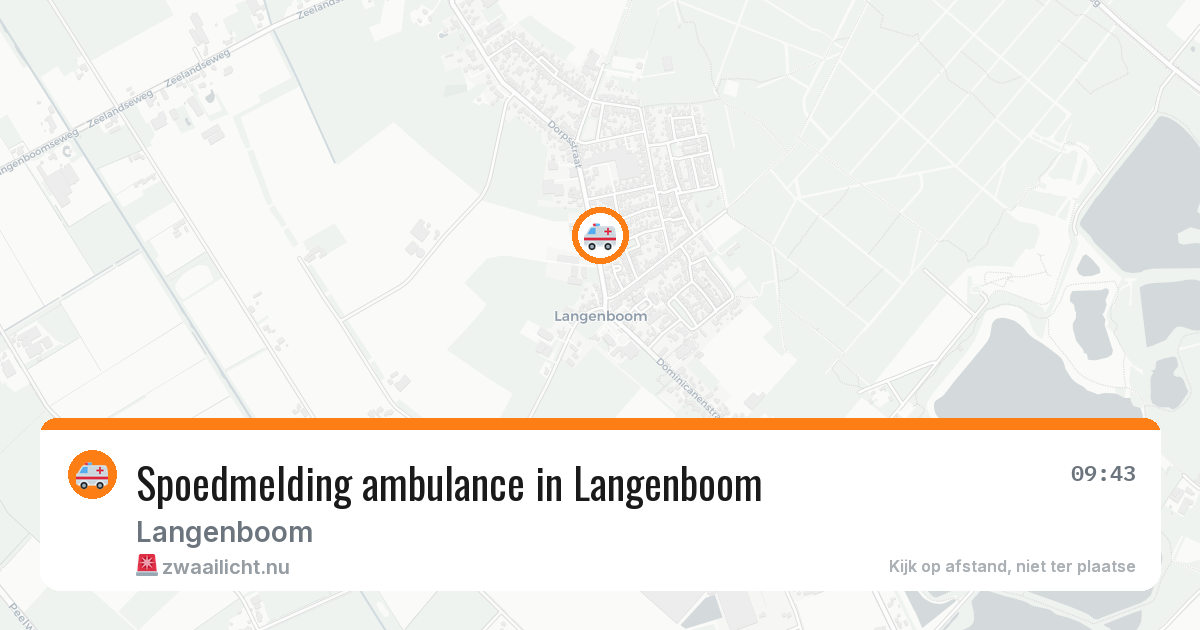Spoedmelding ambulance in Langenboom — 24 mrt 2026