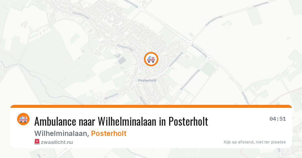 Ambulance naar Wilhelminalaan in Posterholt — 9 mei 2026