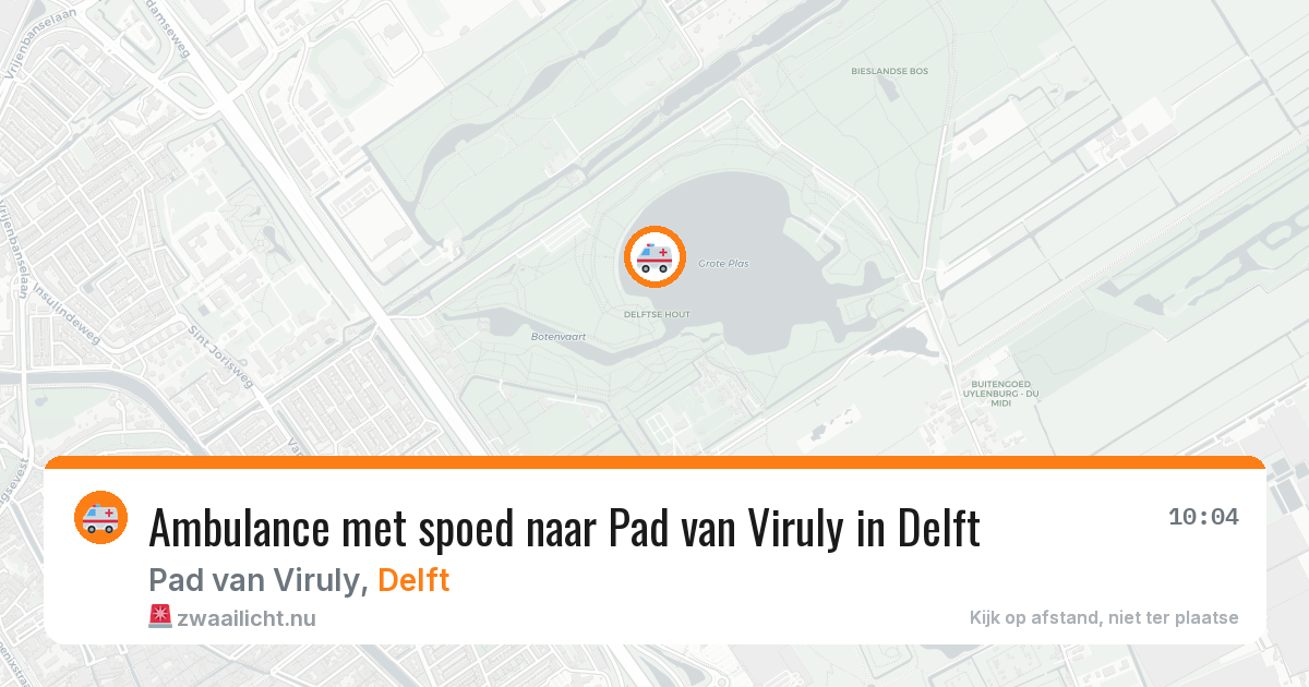 Ambulance met spoed naar Pad van Viruly in Delft — 18 jan 2026