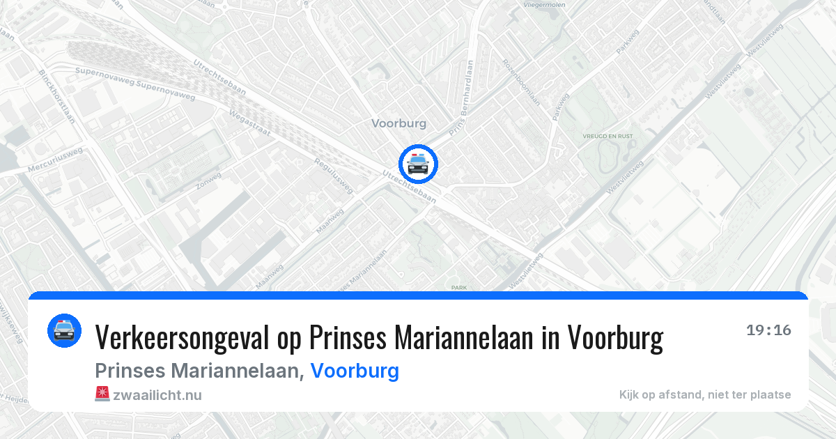 Verkeersongeval op Prinses Mariannelaan in Voorburg — 17 mei 2026