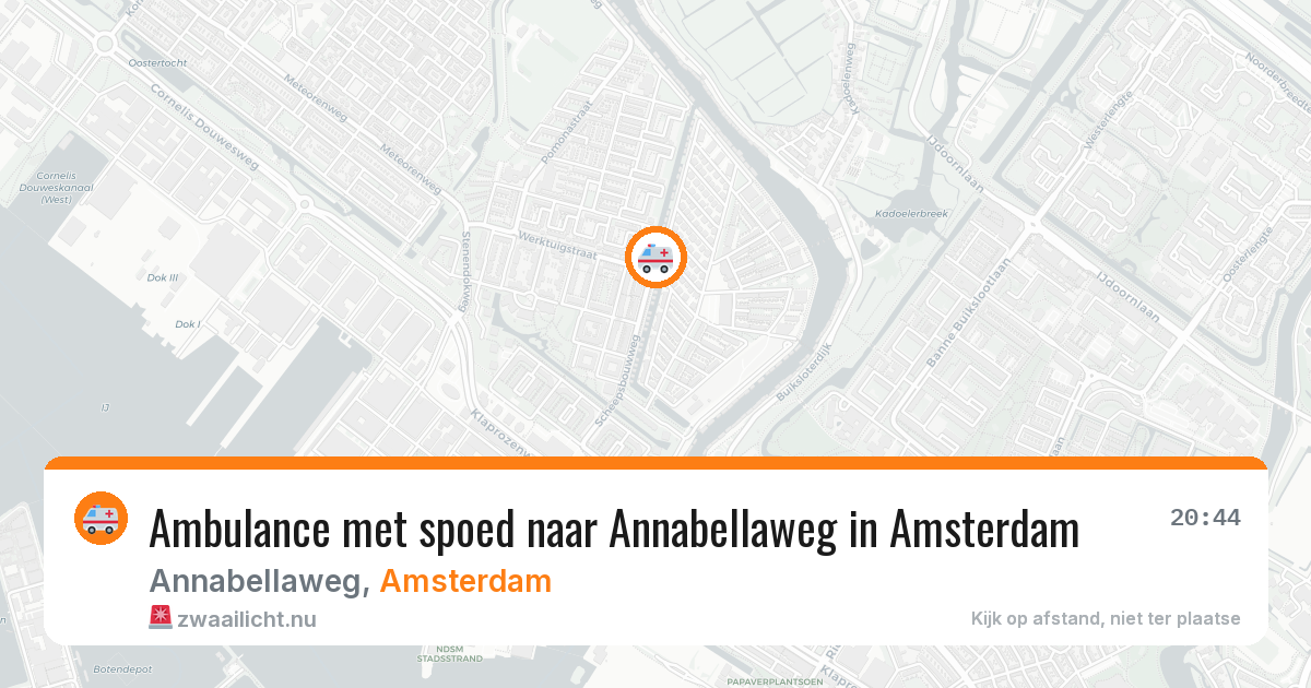 Ambulance met spoed naar Annabellaweg in Amsterdam — 14 jul 2026