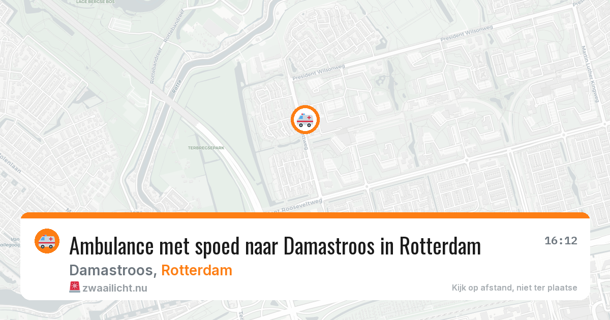 Ambulance met spoed naar Damastroos in Rotterdam — 31 mrt 2026