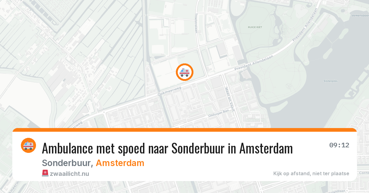 Ambulance met spoed naar Sonderbuur in Amsterdam — 22 mei 2026