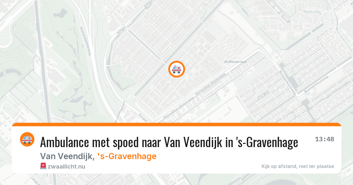 Ambulance met spoed naar Van Veendijk in 's-Gravenhage — 15 jul 2026