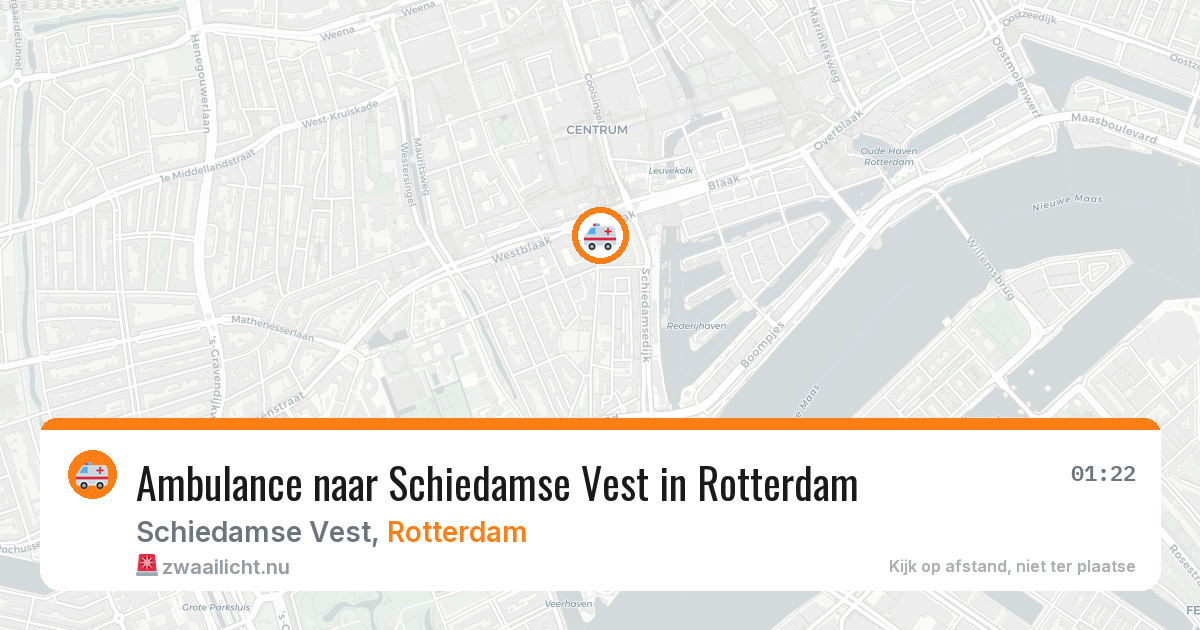 Ambulance naar Schiedamse Vest in Rotterdam — 30 mei 2026