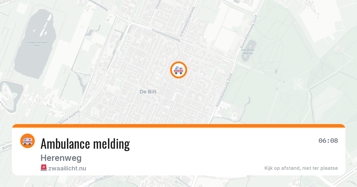 Ambulance melding — 10 jul 2026