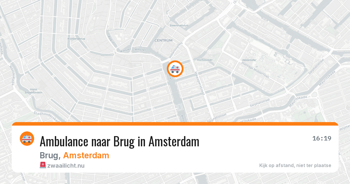 Ambulance naar Brug in Amsterdam — 10 jul 2026