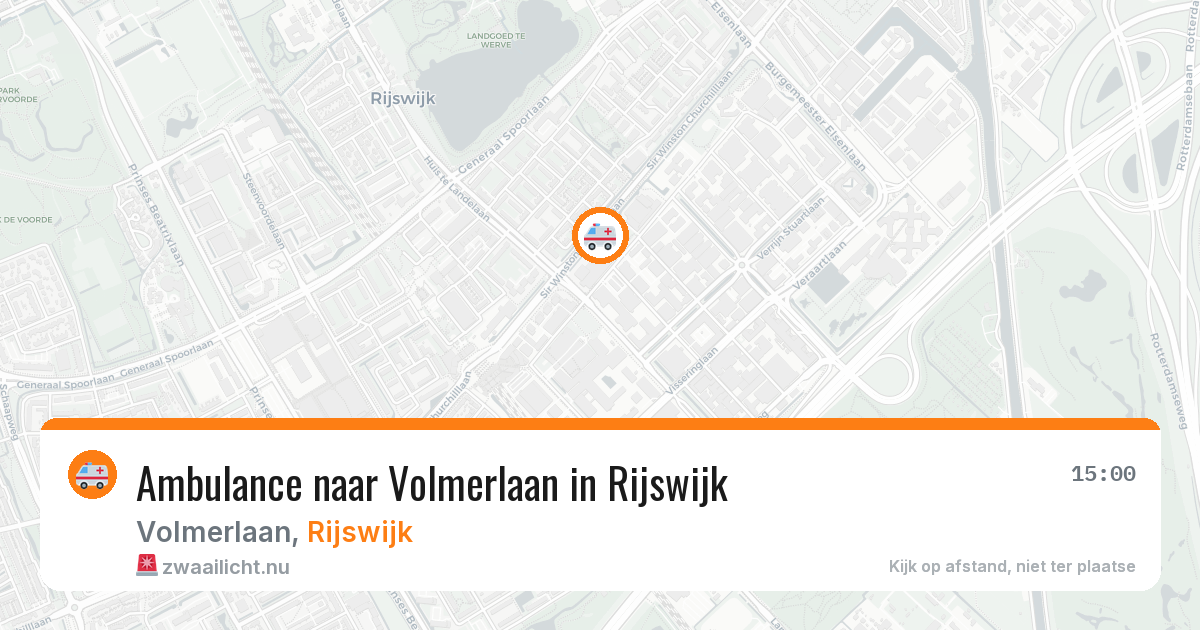 Ambulance naar Volmerlaan in Rijswijk — 11 jul 2026