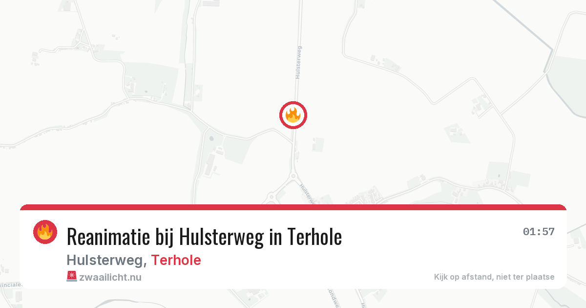 Reanimatie bij Hulsterweg in Terhole — 31 mrt 2026