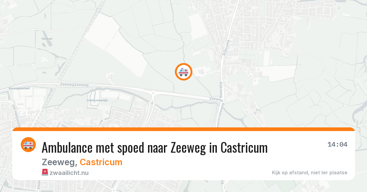 Ambulance met spoed naar Zeeweg in Castricum — 12 jul 2026