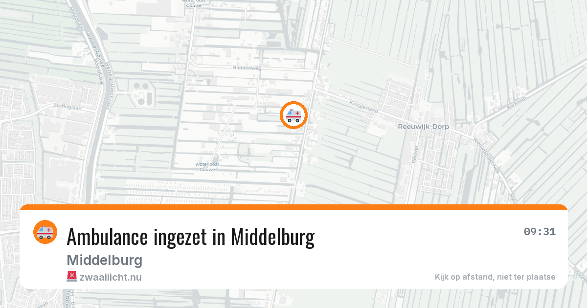 Ambulance ingezet in Middelburg — 6 apr 2026
